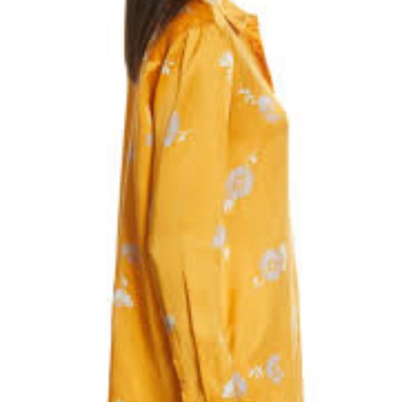 Orange Floral Women's Top - Picture 2 of 4